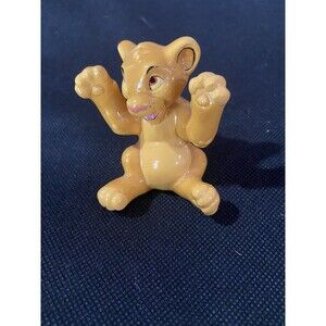 Disneys “Simba” Figurine From The Lion King Ceramic, yellow/gold Collectable 2"